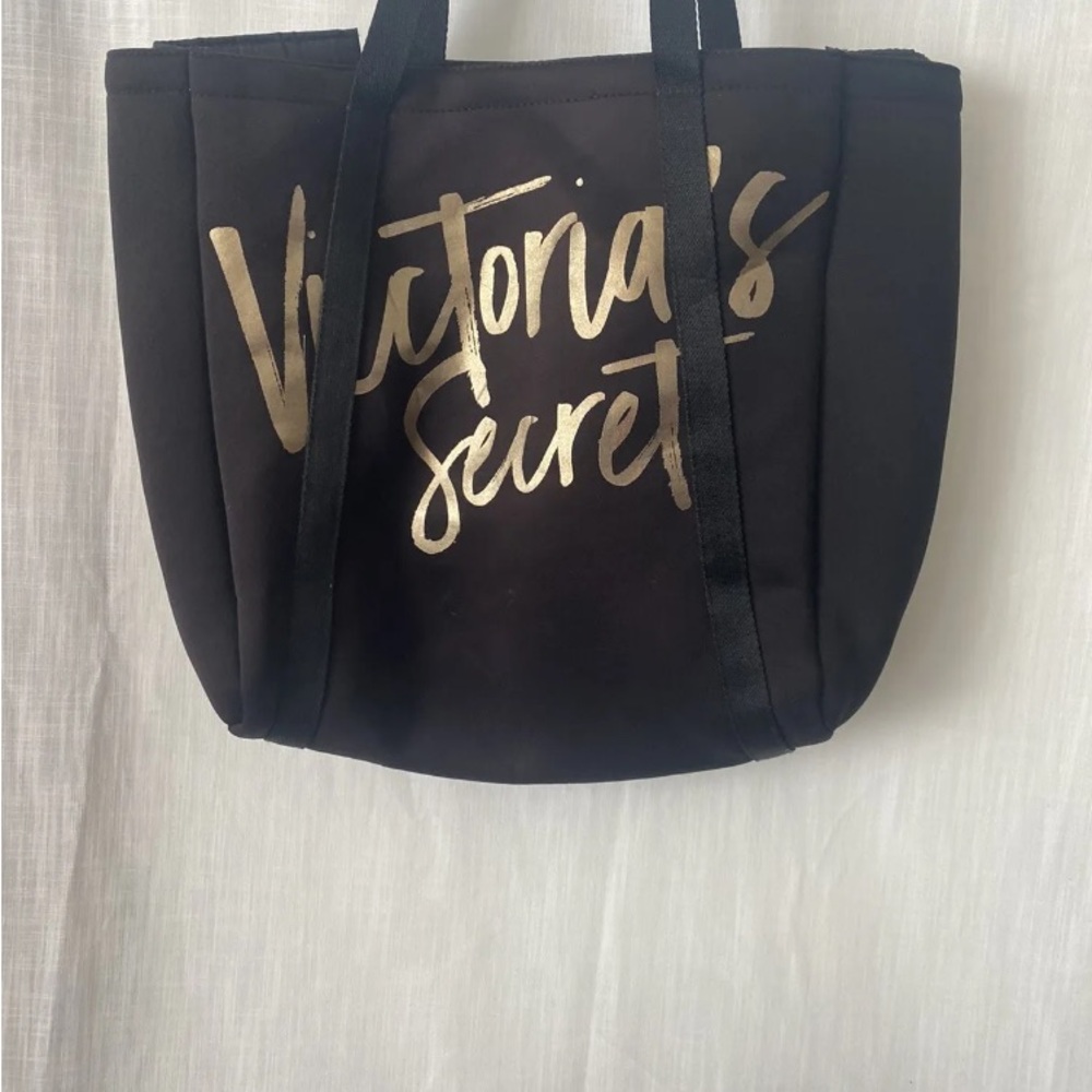 Victoria Secret black/gold  carry all bag